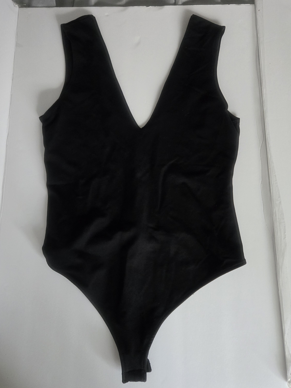 Free People Black V-Neck Kids One-Piece Bodysuit